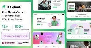 TeeSpace – Print Custom T-shirt Designer WordPress theme